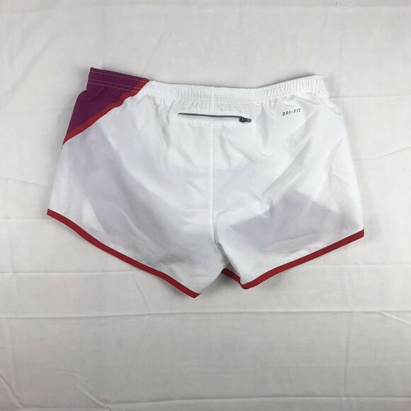 nike running shorts pink‎ white Red size med womens - Picture 5 of 11